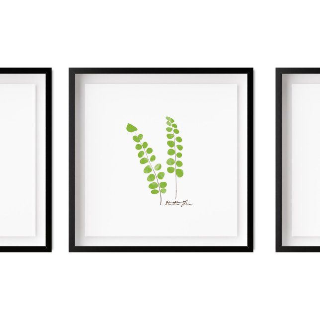 Poster Illustration Button Fern | Série Fern (Créateur téléchargé)
