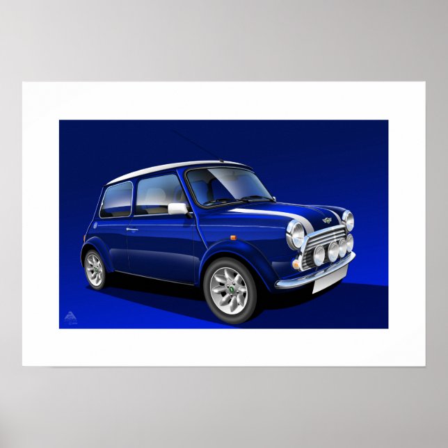 Poster Illustration classique de l'affiche de Mini Cooper (Devant)