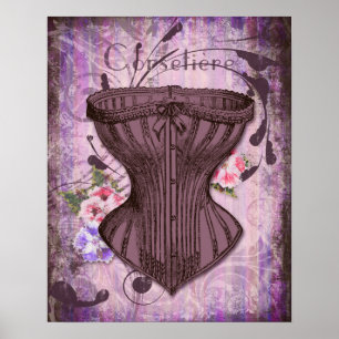 Poster Illustration Corsetiere I Corset