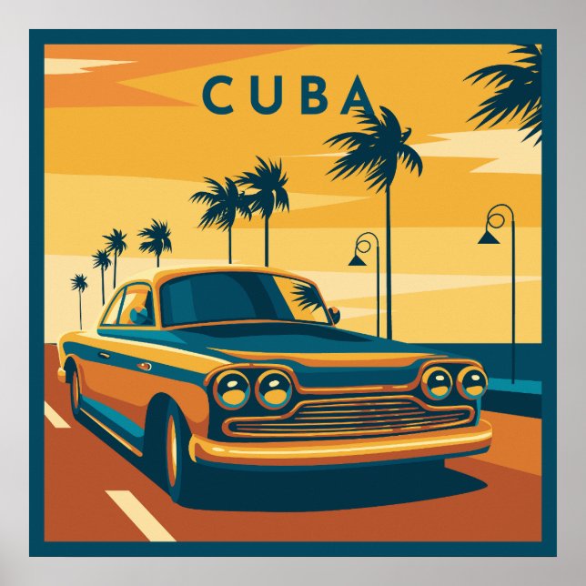 Poster Illustration Cuba (Devant)