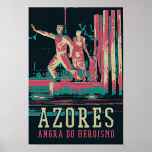 Poster Illustration d'Angra do Heroismo Portugal