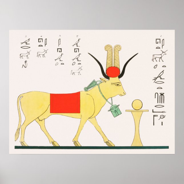 Poster Illustration d'Apis de Pantheon Egyptien (1823-182 (Devant)
