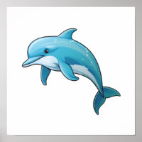Illustration dauphin de dessin