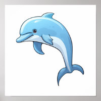 Illustration dauphin de dessin