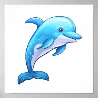 Illustration dauphin de dessin