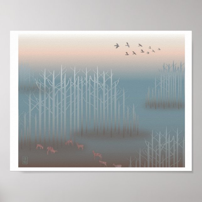 Poster Illustration "Dawn of Hope" Imprimer (Devant)