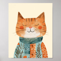 Illustration de chat en lunette