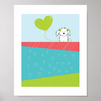 Poster Illustration de chien mignon | Art animalier pour