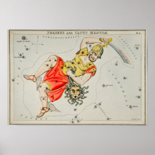 Poster Illustration de constellation vintage