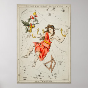 Poster Illustration de constellation vintage