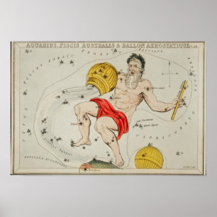 Poster Illustration de constellation vintage