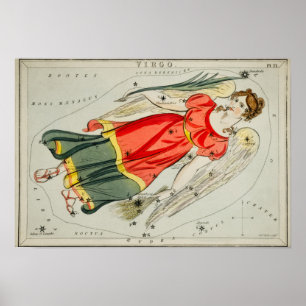 Poster Illustration de constellation vintage