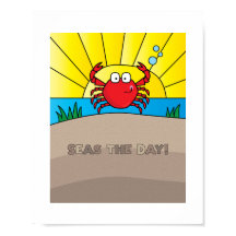 Illustration de crabe colorée et mignonne | Art d'