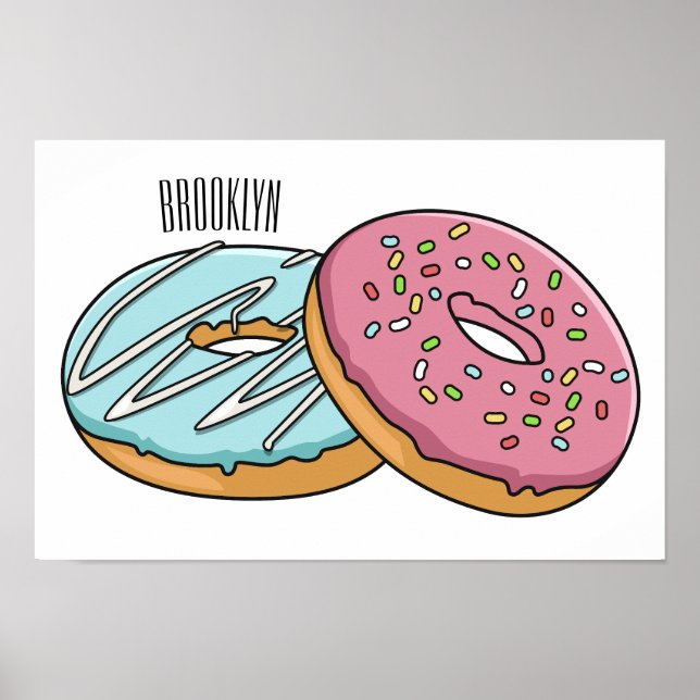 Poster Illustration de Donut (Devant)