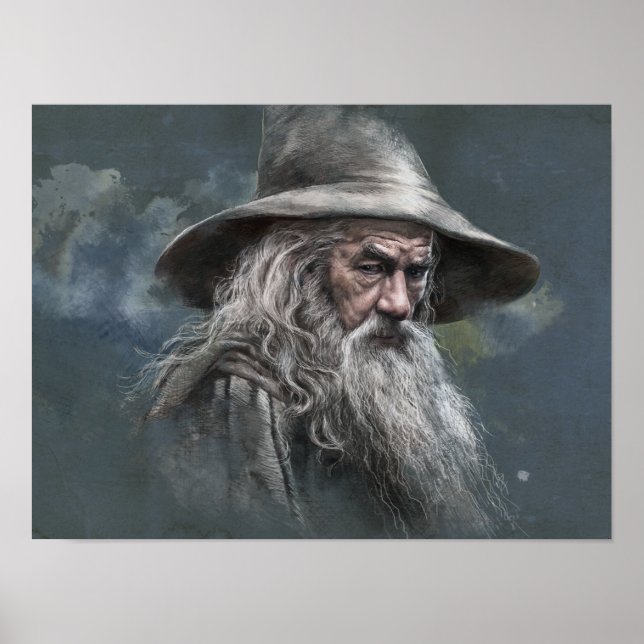 Poster Illustration de Gandalf (Devant)