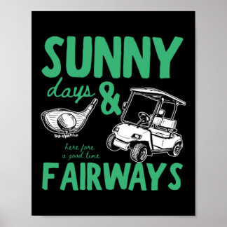 Poster Illustration de Journées Ensoleillées et Fairways