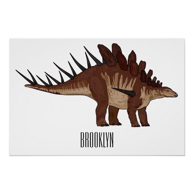 Poster Illustration de Kentrosaurus (Devant)