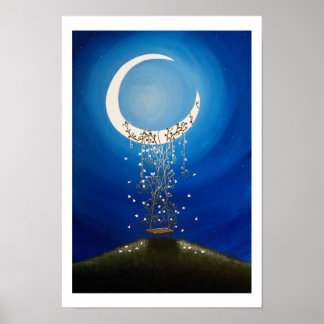 Poster Illustration de la balançoire des vœux