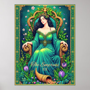 Poster Illustration De La Carte Tarot, L'Impératrice