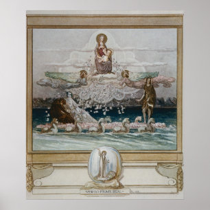 Poster Illustration de la comédie divine" 2 de Dante "