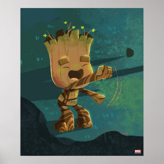Poster Illustration de la danse de la grotte