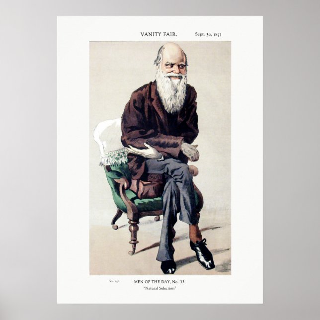 Poster Illustration de la foire Charles Darwin Vanity (Devant)