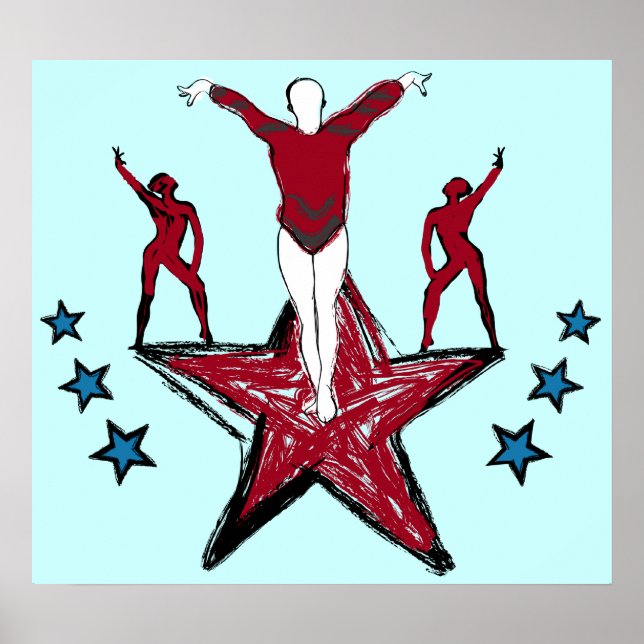 Poster Illustration de la gymnastique urbaine (Devant)