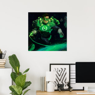 Poster Illustration de la lanterne verte de la crise infi