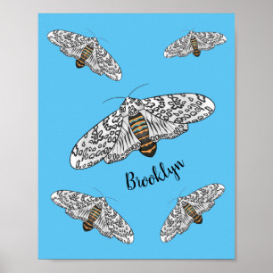 Poster Illustration de la papine géante léopard