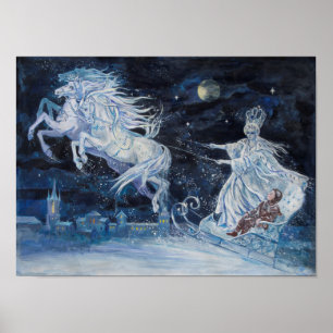 Poster "Illustration de la reine de neige" par Elena