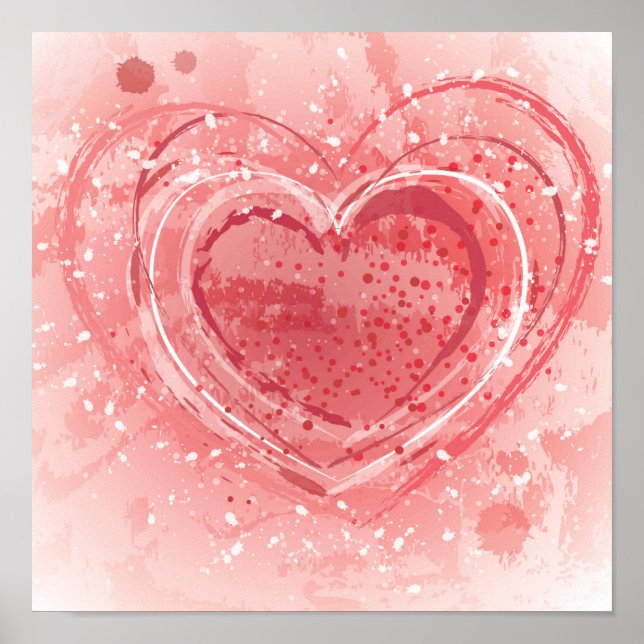 Poster Illustration de la Saint Valentin (Devant)