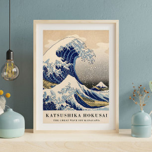 Poster Illustration de la Vague Japonaise Œuvre d'art d