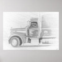 Illustration de l'art du camion et du conducteur d