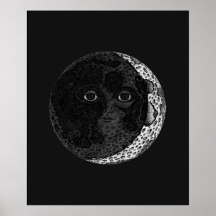 Poster Illustration de l'encre tirée à la main sur la fac