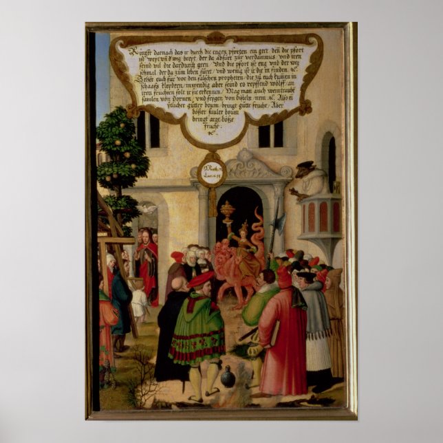 Poster Illustration de l'enseignement du Christ (Devant)