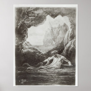 Poster Illustration de 'Les Travailleurs de la Mer'