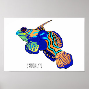 Poster Illustration de Mandarinfish