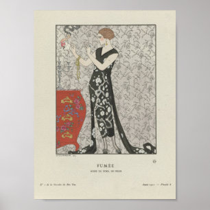 Poster Illustration de mode vintage