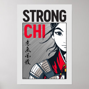 Poster Illustration de Mulan "Strong Chi"