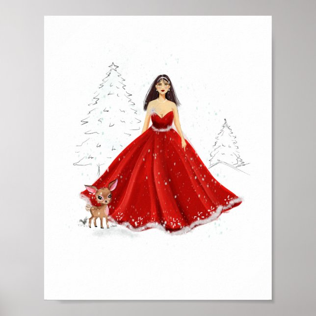 Poster Illustration de Noël (Devant)