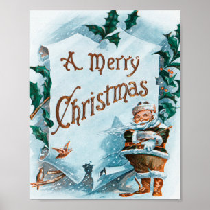 Poster Illustration de Noël Clause Holiday