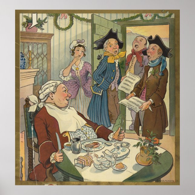 Poster Illustration de Noël Vintage (1903) (Devant)