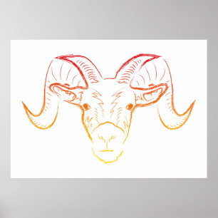 Poster illustration de rame