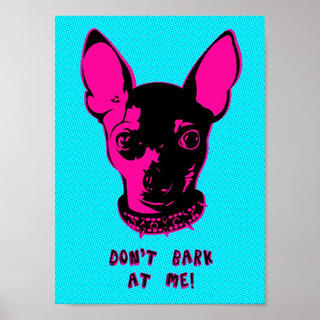 Poster Illustration de Retro Chihuahua (Devant)