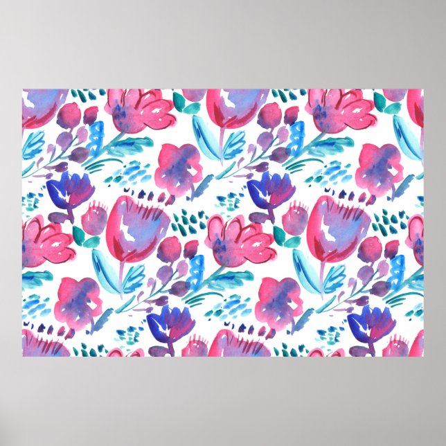 Poster illustration de style boho floral rustique dessiné (Devant)