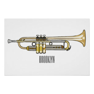 Poster Illustration de trompette