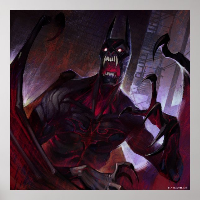Poster Illustration de Vampire Batman en crise infinie (Devant)