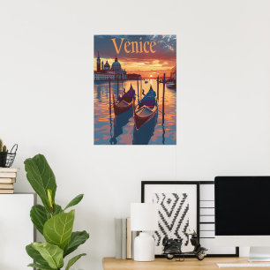 Poster Illustration de Venise
