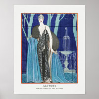 POSTER : ILLUSTRATION DE VINTFASHION : GEORGE BARB