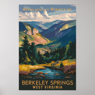 Poster Illustration de voyage d'art vintage de Berkeley S